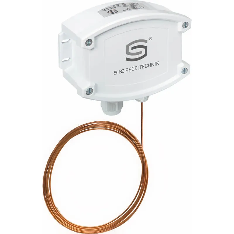 Sidste mulighed | Frosttermostat med 12 meter kapillarrør. IP65. Indstilling -10..+15°C