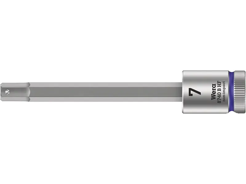 WERA ZYKLOP BIT-TOP MED 3/8"-TILSLUTNING MED HOLDEFUNKTION 8740 B HF, 7 X 100 MM - Topprodukt