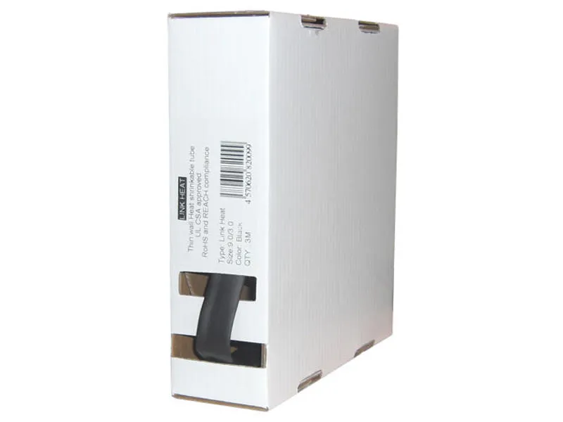 Hurtig afsendelse | KRYMPEFLEX SORT 12.0 MM MED LIM - KRYMPER 3 1