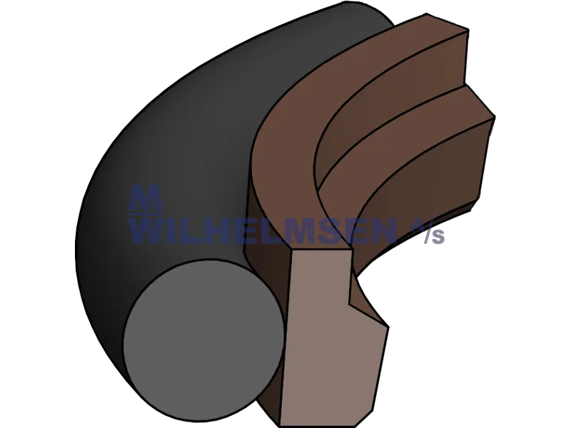 STANGTÆTNING 280X304X8,1 PTFE+BRONZE PTFE+BRONZE/NBR 70 SHORE | Stærkt tilbud