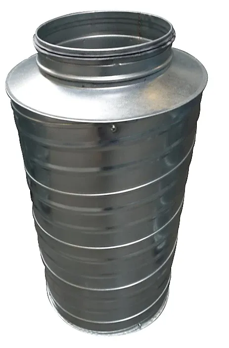 Kun i dag | Altech lyddæmper Ø500 x 1200 mm LYC-50-500-1200 nippel/nippel cirkulær